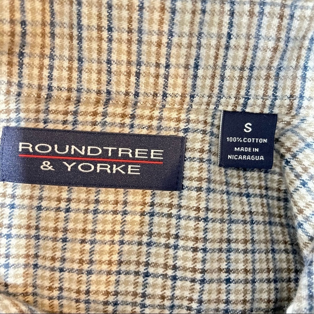 Vintage Mens Casual Plaid Flannel Shirt Size Small - Picture 11 of 16
